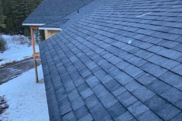 New composite shingle roof in Spokane.