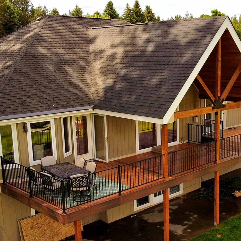 Custom matching roof cover in Spokane.